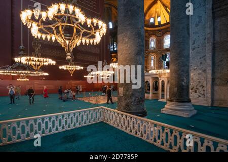 Grande Moschea di Hagia Sophia (Ayasofya Camii), Istanbul, Turchia Foto Stock