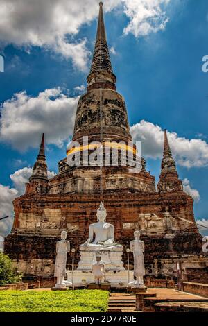 Ayutthaya Wat Yai Chaimongkhon Foto Stock