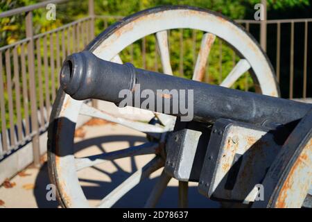 WASHINGTON CROSSING, Pennsylvania –17 OTT 2020- Vista del Washington Crossing Historic Park, un parco storico di riferimento in Pennsylvania dove George Washington attraversò t Foto Stock