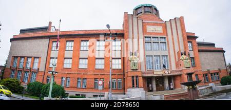 Il Museo della Boemia Orientale a Hradec Kralove, Repubblica Ceca, 31 maggio 2020. Il museo è stato costruito secondo il progetto di Jan Kotera nel 1909-1912, Th Foto Stock