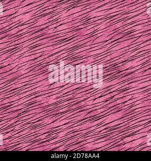 Stampa animale metallizzata rosa. Pelliccia di animali stilizzata con motivo senza cuciture Illustrazione Vettoriale