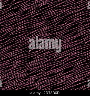 Stampa animale metallizzata rosa. Pelliccia di animali stilizzata con motivo senza cuciture Illustrazione Vettoriale