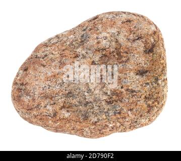 Pietra grande naturale, ciottoli isolati su sfondo bianco. Pietre per bagni e saune Foto Stock