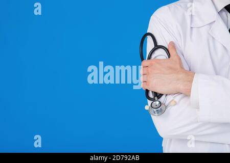 dottore doctoring clinica medicina cardiologo paziente salute fondo concetto vicino su Foto Stock