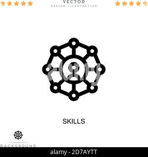 Icona specialità. Semplice elemento della raccolta delle interruzioni digitali. Icona specialità di linea per modelli, infografiche e altro ancora Illustrazione Vettoriale