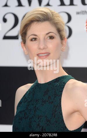 Jodie Whittaker partecipa ai Classic BRIT Awards alla Royal Albert Hall di Londra. 2 ottobre 2013 © Paul Treadway Foto Stock