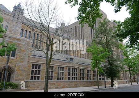 Sterling Memorial Library presso la Yale University, New Haven, Connecticut, CT, USA. Foto Stock