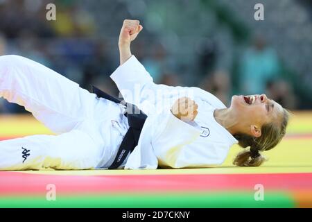 Odette Giuffrida (ITA), 7 AGOSTO 2016 - Judo : Semifinale femminile -52kg alla Carioca Arena 2 durante le Olimpiadi Rio 2016 di Rio de Janeiro, Brasile. (Foto di YUTAKA/AFLO SPORT) Foto Stock