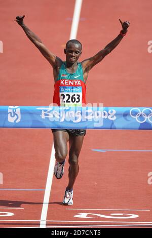 Pechino, Cina. 24 Agosto 2008. Samuel Wanjiru (KEN) Maratona : Maratona maschile allo Stadio Nazionale durante i Giochi Olimpici di Pechino 2008 a Pechino, Cina . Credit: Koji Aoki/AFLO SPORT/Alamy Live News Foto Stock