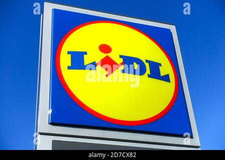 Logo Lidl Repubblica Ceca Foto Stock