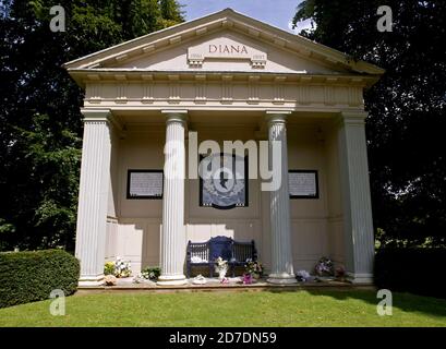 Casa di Althorp: Memoriale della signora Diana Foto Stock