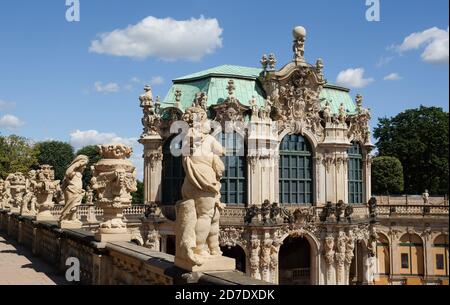 Architettura barocca a Dresda/germania Foto Stock