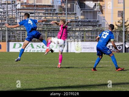 Pagani, Italia. 21 Ott 2020. (10/21/2020) azione durante la partita di calcio tra il Paganese Calcio - Virtus Francavilla Calcio, allo Stadio Marcello Torre di Pagani. Risultato finale Paganese vs Virtus Francavilla 0-0. (Foto di Alessandro Barone/Pacific Press/Sipa USA) Credit: Sipa USA/Alamy Live News Foto Stock