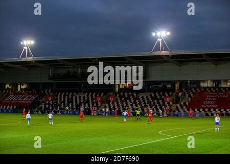 Newport, Galles, Regno Unito. 22 ottobre 2020. Galles / Isole Faroe in UEFA Women's Euro Qualifying alla Rodney Parade il 22 ottobre 2020. Credito: Lewis mi Foto Stock