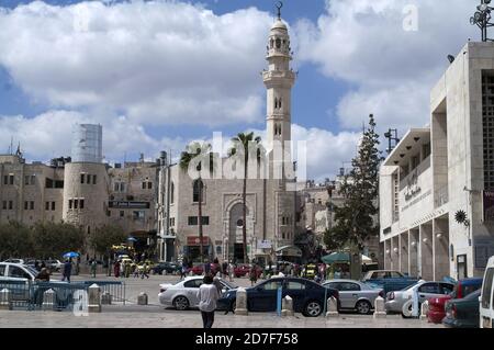 Betlemme, בית לחם, Palestina, بيت لحم, Israele, Izrael, ישראל, Palestina, دولة فلسطين; una delle strade tipiche della città. Eine der Straßen. Foto Stock