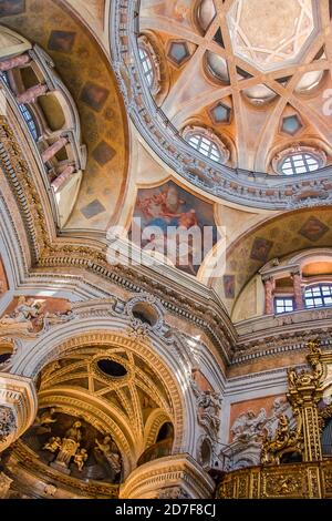Cupola della Real Chiesa di San Lorenzo, Torino Foto Stock