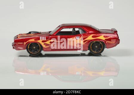 71 hemi CUDA giocattolo pressofuso auto volanti Foto Stock