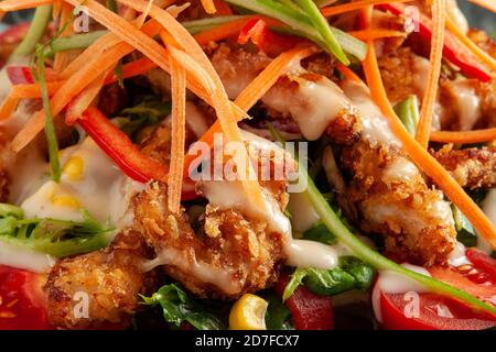 Insalata di cajun sano primo piano Foto Stock