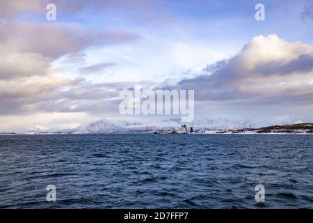 Crociera lungo Stokmarknes a Vesterålen, Norvegia Foto Stock