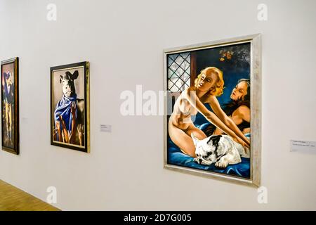 Foto editoriale del museo d'arte moderna Pompidou a parigi, ripresa nel 25 12 2018 Foto Stock