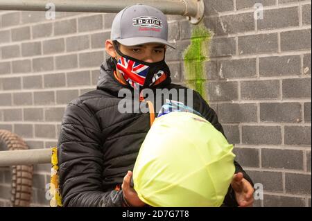 Manchester, Regno Unito. 22 ottobre 2020. MANCHESTER, Regno Unito 22 OTTOBRE Jordan Palin durante il Peter Craven Memorial Trophy al National Speedway Stadium di Manchester giovedì 22 ottobre 2020. (Credit: Ian Charles | MI News) Credit: MI News & Sport /Alamy Live News Foto Stock