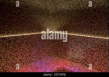 All'interno della sauna turca o del classico hammam turco Foto Stock