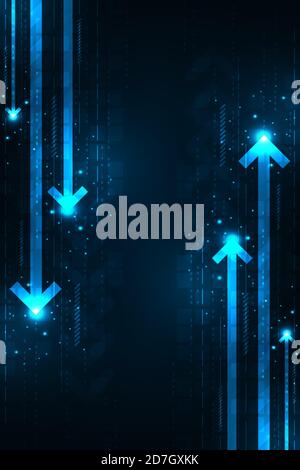 La rapida trasmissione dei dati e la comunicazione. Illustrazione Vettoriale