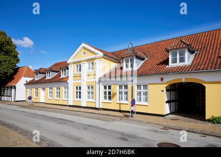 Gaard Clasens; Algade, Saeby, Danimarca Foto Stock