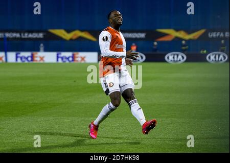 ZAGABRIA, CROAZIA - 22 OTTOBRE: Ridgeciano HAPS durante la partita UEFA Europa League tra Dinamo Zagrab e Feyenoord allo stadio Maksimirstadion il 22 ottobre 2020 a Zagabria, Croazia (Foto di Yannick Verhoeven/Orange Pictures) Foto Stock