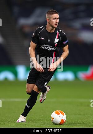 Reinhold Ranftl of LASK - Tottenham Hotspur v LASK, UEFA Europa League - Gruppo J, Tottenham Hotspur Stadium, Londra, Regno Unito - 22 ottobre 2020 solo per uso editoriale Foto Stock