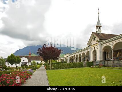 Cimitero di Stans. Nidvaldo. Svizzera Foto Stock