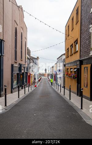Bei pedoni solo South Main Street a Wexford Foto Stock