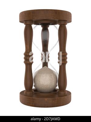 Clessidra isolato Foto Stock