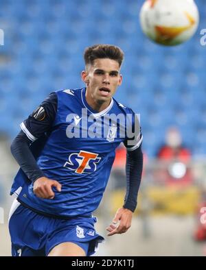 Stadio Poznan, Poznan, Polonia. 22 ottobre 2020. Europa League football, Lech Poznan contro Benfica; Filip Marchwinski (Lech) Credit: Action Plus Sports/Alamy Live News Foto Stock