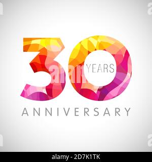 Invito per 30 anni, biglietto d'auguri, modello poster, numero di taglio  carta stratificata Anniversary Vector Immagine e Vettoriale - Alamy