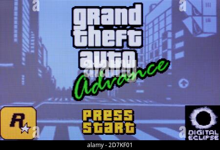Grand Theft Auto Advance - Nintendo Game Boy Advance Videogame - solo per uso editoriale Foto Stock