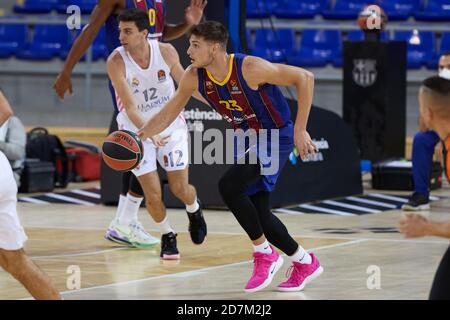 Barcellona, Spagna. 23 ottobre 2020. Sergi Martinez del FC Barcelona durante la partita della Turkish Airlines Eurolega tra il FC Barcelona e il Real Madrid al Palau Blaugrana il 23 ottobre 2020 a Barcellona, Spagna. Credit: Dax Images/Alamy Live News Foto Stock