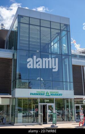 Halifax Seaport Farmers Market Building Halifax Nova Scotia Canada Popolare tra i turisti e la gente del posto al terminal delle navi da crociera Foto Stock