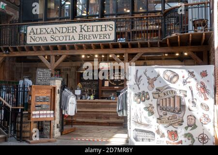 All'interno del Alexander Keith's Brewery Halifax Nova Scotia Canada Gift Biglietti per il tour dei negozi e dei birrifici Foto Stock