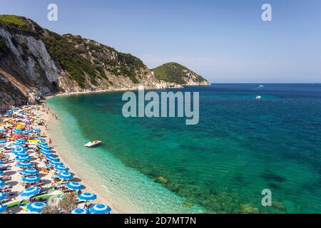 Spiaggia di Sansone in Isola d'Elba Foto Stock