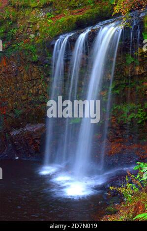 Mozzafiato - cascata - Sereno - Animali al gioco - Energia - Cristallo - non dimentichiamo - ricordo - Soldato soldato soldato soldato - papavero - esterno Foto Stock