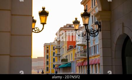 Quartier Qanat alla Perla di Doha, Qatar Foto Stock