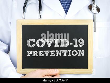 COVID-19 prevenzione Foto Stock