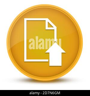 Carica documento immagine astratta con pulsante rotondo giallo lucido Foto Stock
