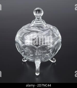 vasetto di caramelle di cristallo Foto Stock