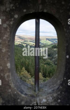 Shar House Reservoir, Nidderdale, North Yorkshire Dales, Regno Unito Foto Stock