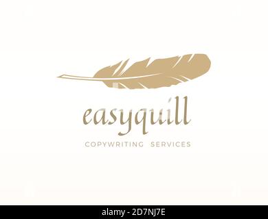 Logo vettoriale Feather Illustrazione Vettoriale
