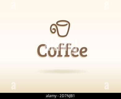 Icone Coffee cup Illustrazione Vettoriale