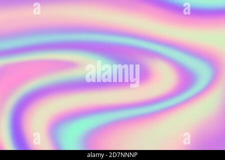 Sfondo ologramma. Gradiente olografico iridescente. Stile anni '90 con texture arcobaleno. Sfondo vettoriale vibrante astratto. Iridescente olografico, texture ologramma illustrazione Illustrazione Vettoriale
