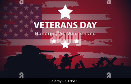 Veterans Day, Memorial Day, Patriot Vector for Banner, Brochure, annuncio a mezzo Stampa, adesivo Illustrazione Vettoriale